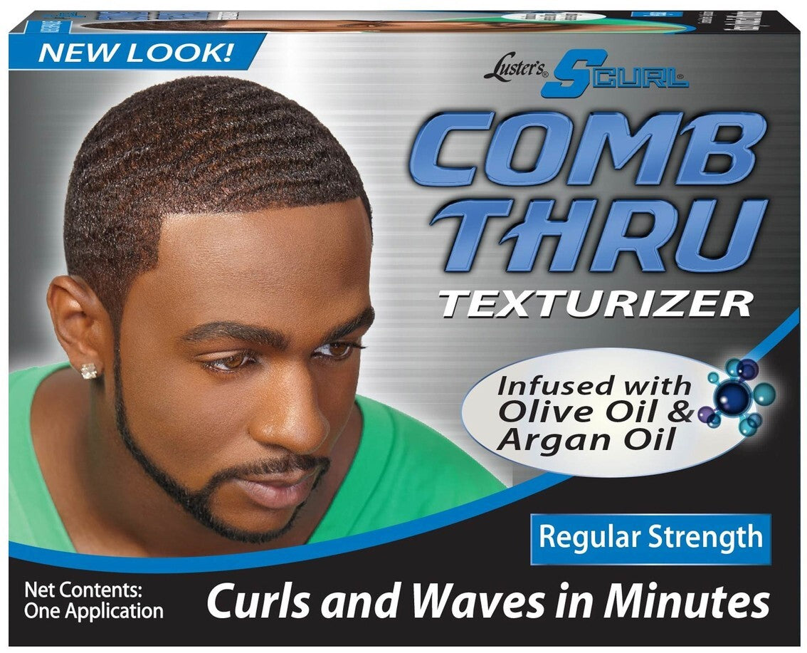 S Curl comb blue regular relaxer