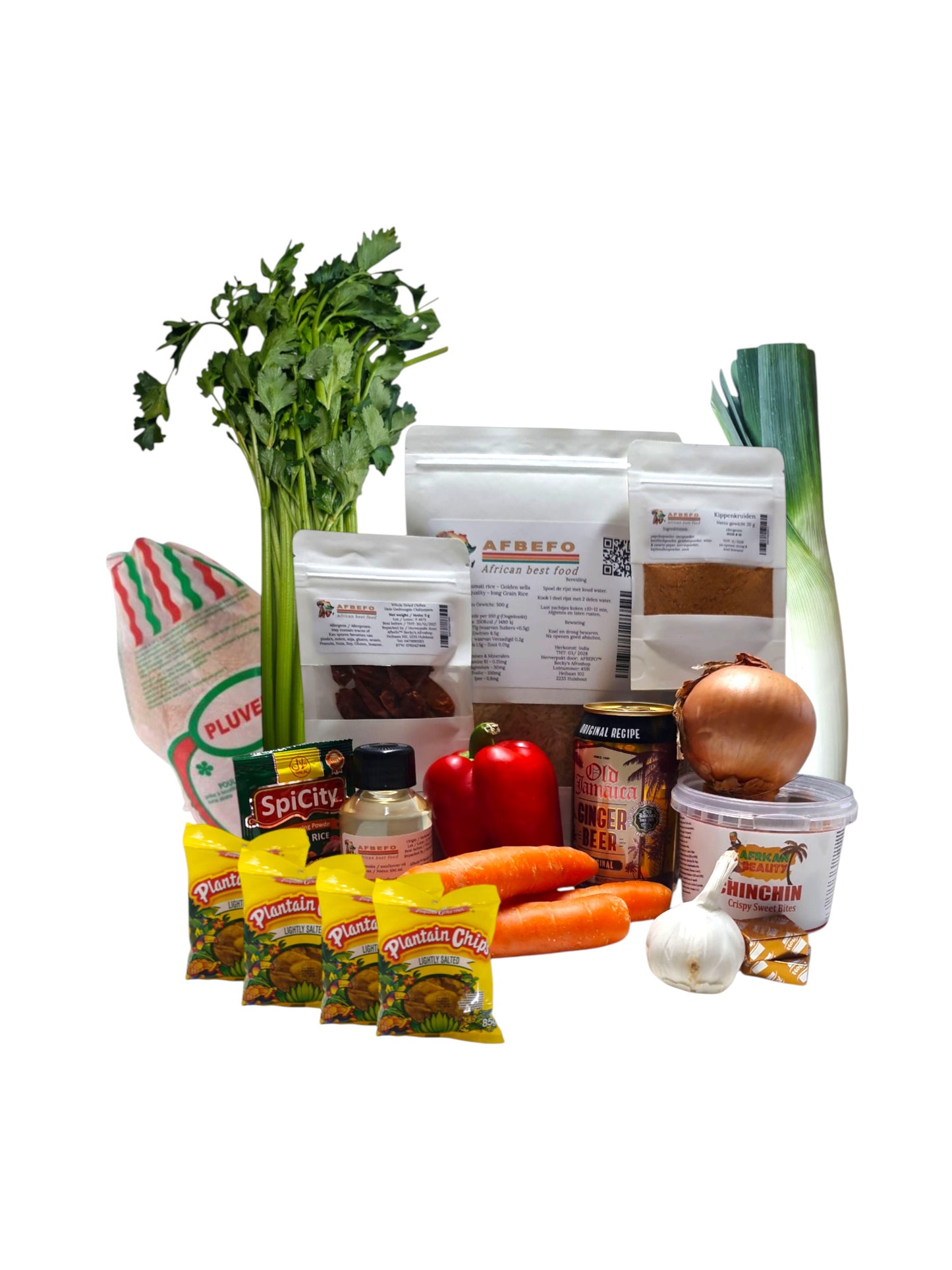 Complete Premium Fried Rice box voor 4 personen ❄️ Bevat 1 kg diepvries kip of kalkoen – enkel afhaling