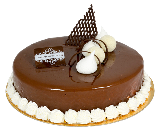 luxurious round vanilla ice cream cake
