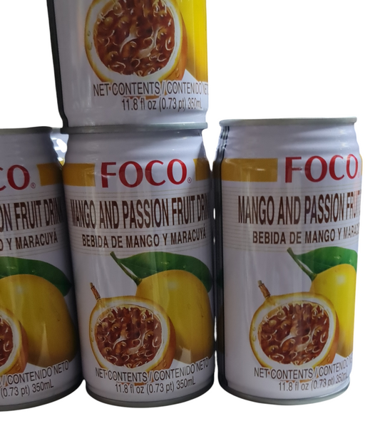 Mango and passion fruit drink