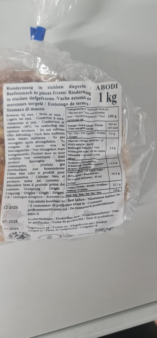 cow stomach (Abodi) white label