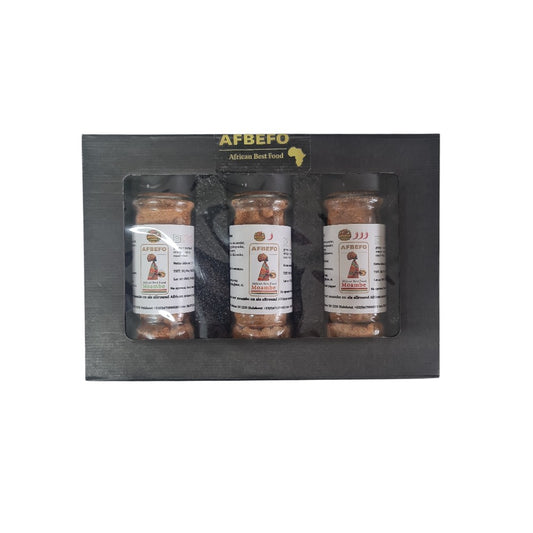 AFBEFO® Moambe Kruiden Set – Mild, Spicy & Hot