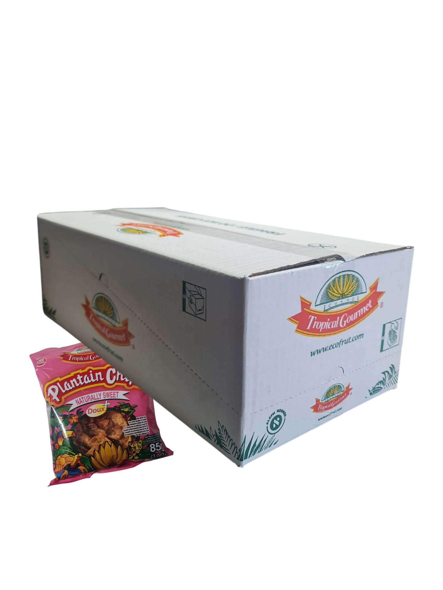 Tropical Gourmet Bakbananenchips Extra sweet – Doos 20 Stuks