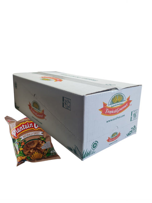 Tropical Gourmet Bakbananenchips extra sweet  – Doos 20 Stuks