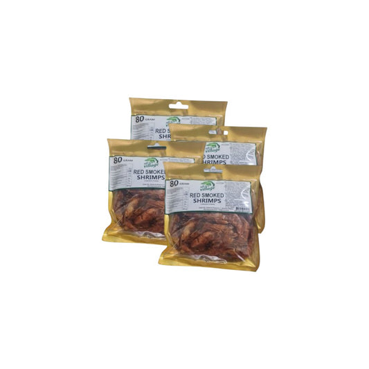 Red smoked shrimps voordeelpack 4x 80g