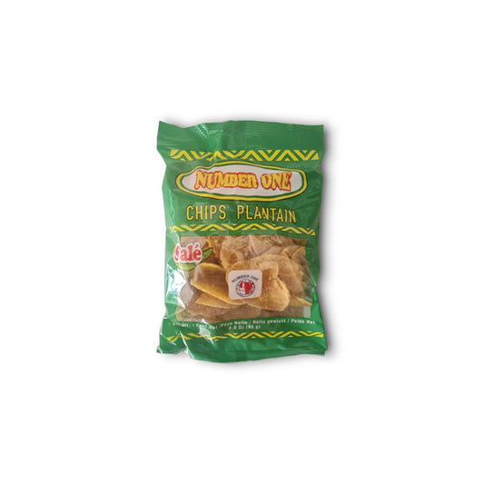 Number one plantain chips salted